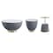 Manhattan Comfort Anderson Coffee Table, End Table 1.0, and End Table 2.0 in Grey - Set of 3 3-AT01-GY - alternate 6